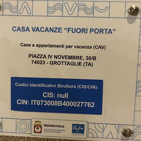 Affittacamere Fuori Porta Grottaglie Eksteriør bilde